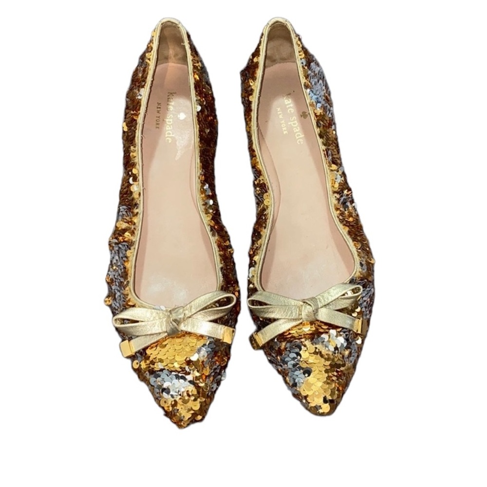 Kate Spade Sequin Flats Size 8